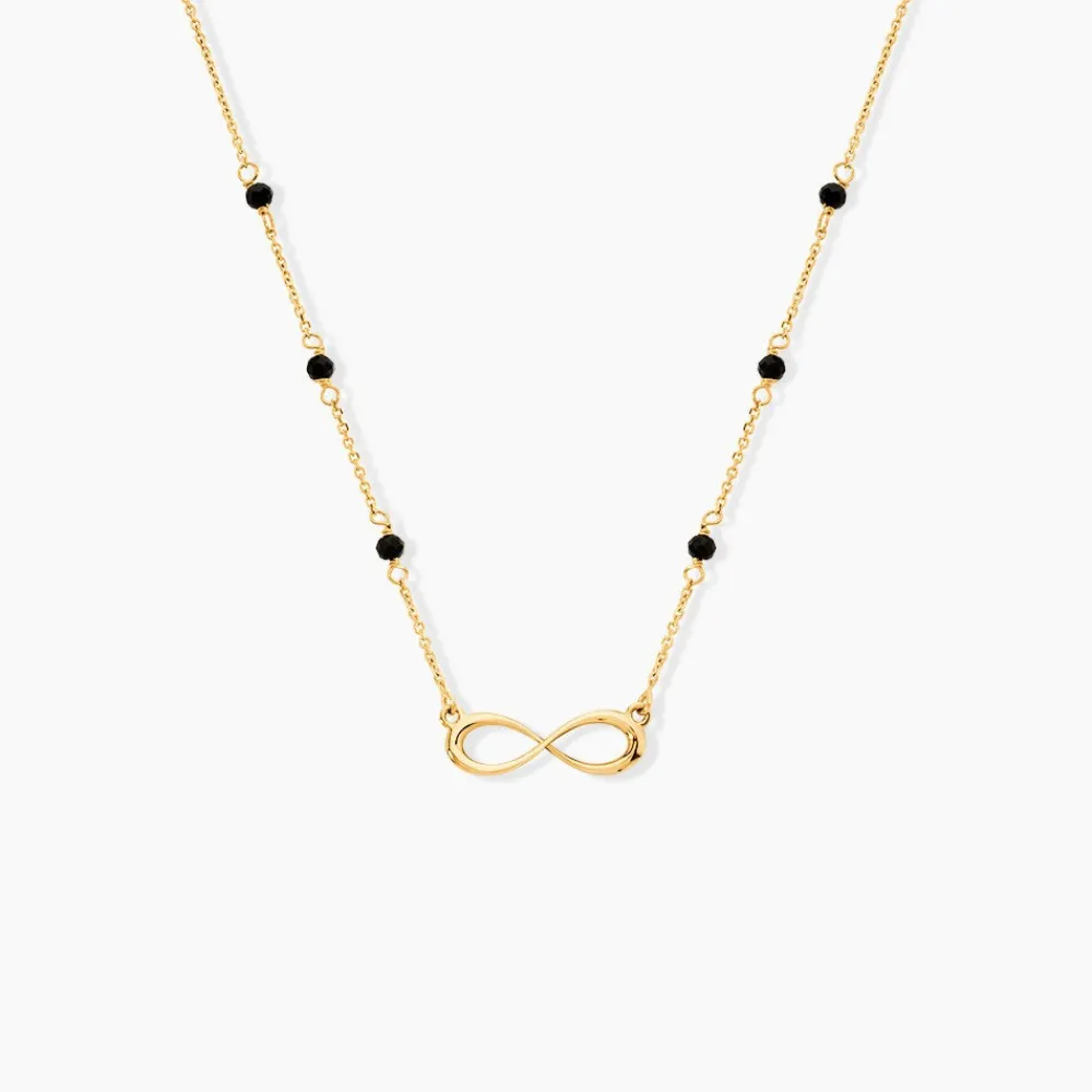 Marc Orian Colliers|Colliers Avec Pierres > Collier Spya Infini Or Jaune Spinelle