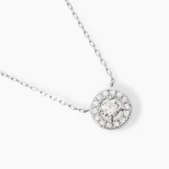Marc Orian Colliers|Colliers Avec Pierres > Collier Star Or Blanc Oxyde De Zirconium