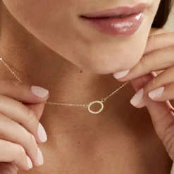 Marc Orian Colliers|Colliers Avec Pierres > Collier Stip Or Jaune Oxyde De Zirconium