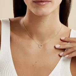 Marc Orian Colliers|Colliers Avec Pierres > Collier Stip Or Jaune Oxyde De Zirconium