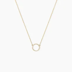 Marc Orian Colliers|Colliers Avec Pierres > Collier Stip Or Jaune Oxyde De Zirconium