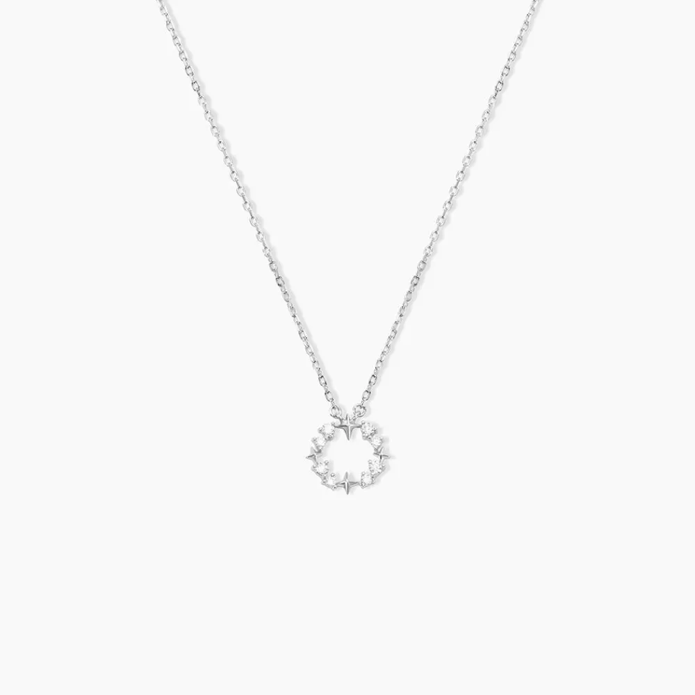 Marc Orian Colliers Fantaisie|Colliers > Collier Sueda Argent Blanc Oxyde De Zirconium