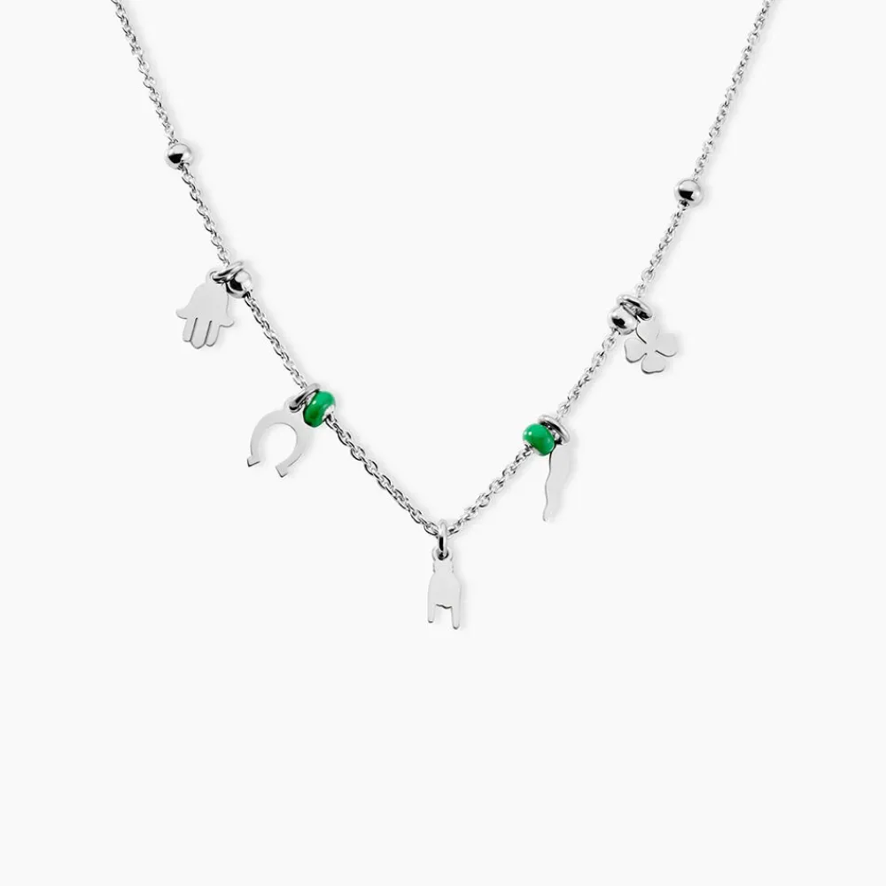 Marc Orian Colliers Fantaisie|Colliers > Collier Suzanna Argent Blanc