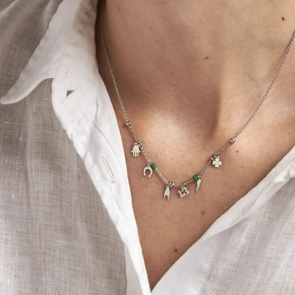 Marc Orian Colliers Fantaisie|Colliers > Collier Suzanna Argent Blanc