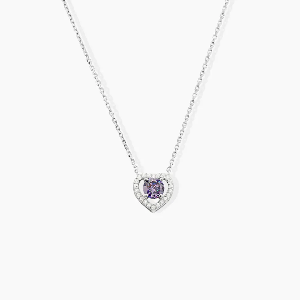 Collier Suzon Argent Blanc Oxyde De Zirconium