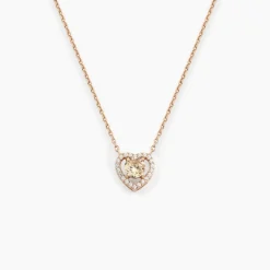 Collier Suzon Argent Rose Oxyde De Zirconium
