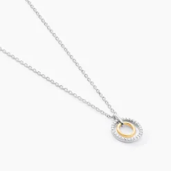 Marc Orian Colliers|Colliers Avec Pierres > Collier Swane Or Jaune Argent Blanc Oxyde De Zirconium