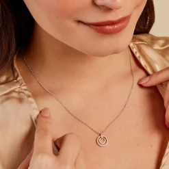 Marc Orian Colliers|Colliers Avec Pierres > Collier Swane Or Jaune Argent Blanc Oxyde De Zirconium