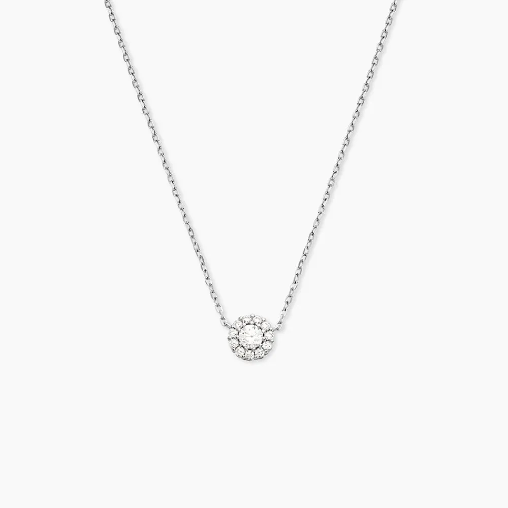 Marc Orian Colliers Fantaisie|Colliers > Collier Swanny Argent Blanc Oxyde De Zirconium