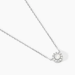 Marc Orian Colliers Fantaisie|Colliers > Collier Swanny Argent Blanc Oxyde De Zirconium