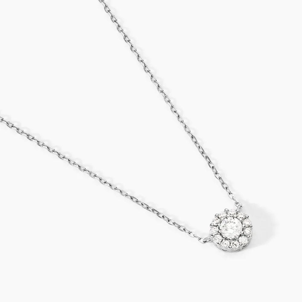 Marc Orian Colliers Fantaisie|Colliers > Collier Swanny Argent Blanc Oxyde De Zirconium
