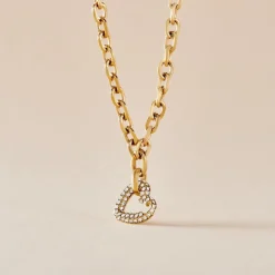 Marc Orian Colliers Fantaisie|Colliers > Collier Sydnee Acier Jaune Cristal
