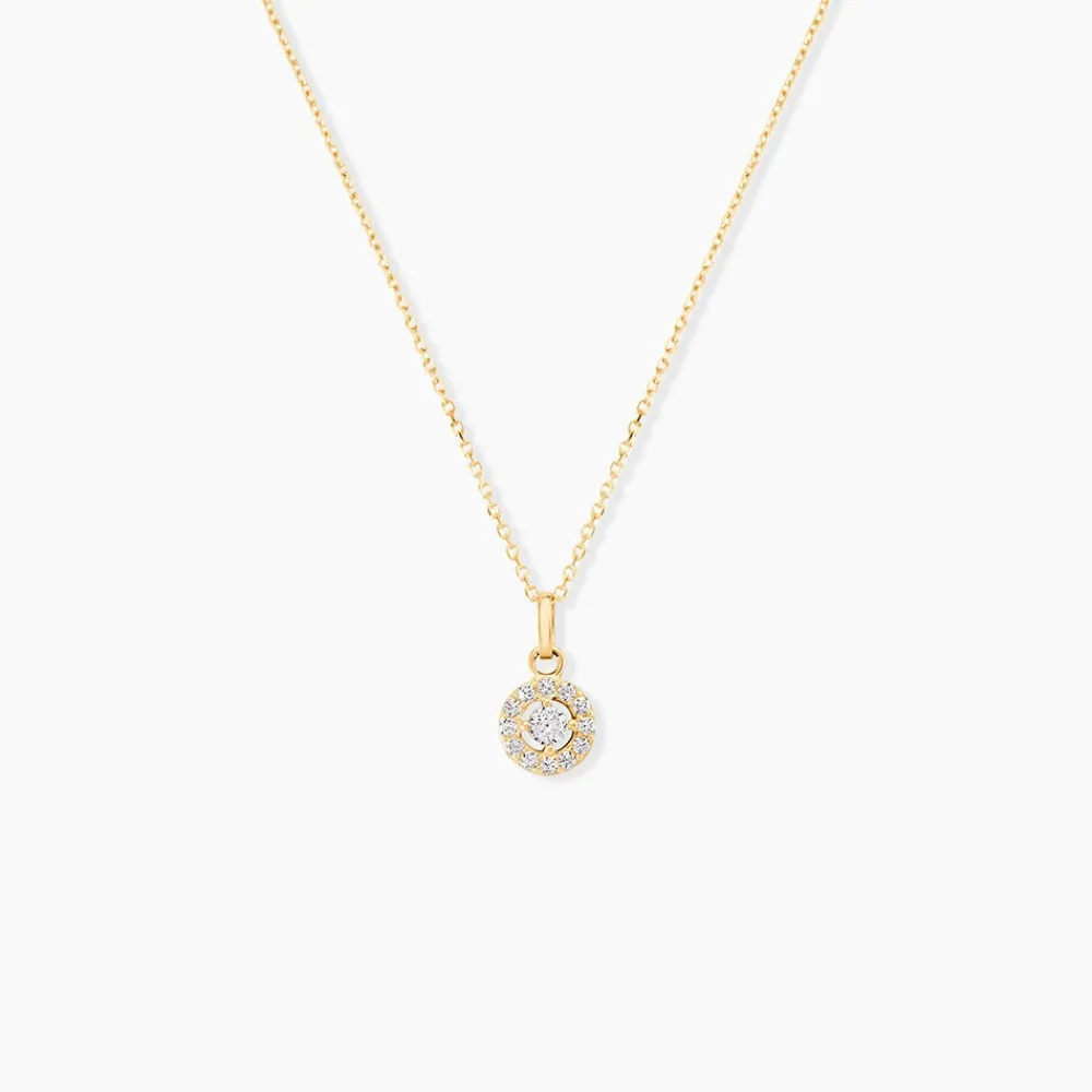 Marc Orian Colliers|Colliers Avec Pierres > Collier Tahera Or Jaune Oxyde De Zirconium