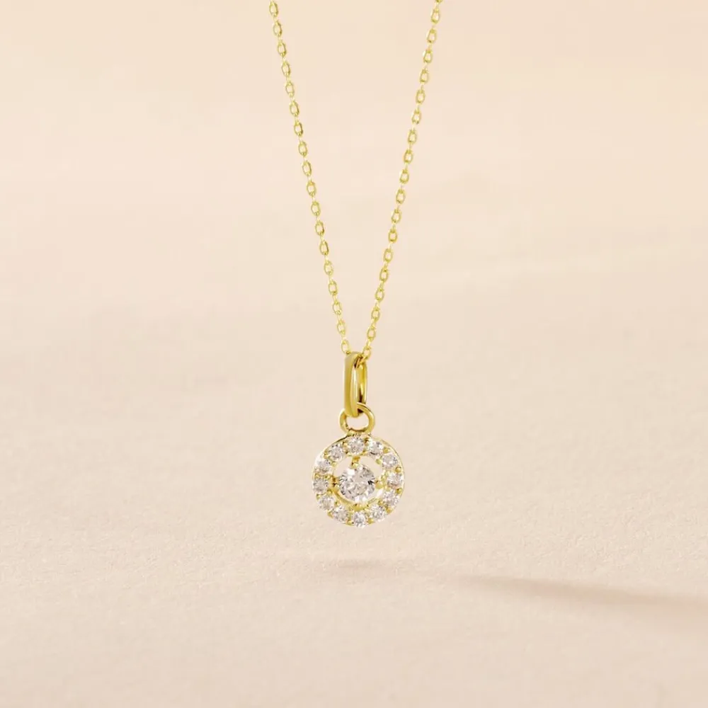 Marc Orian Colliers|Colliers Avec Pierres > Collier Tahera Or Jaune Oxyde De Zirconium