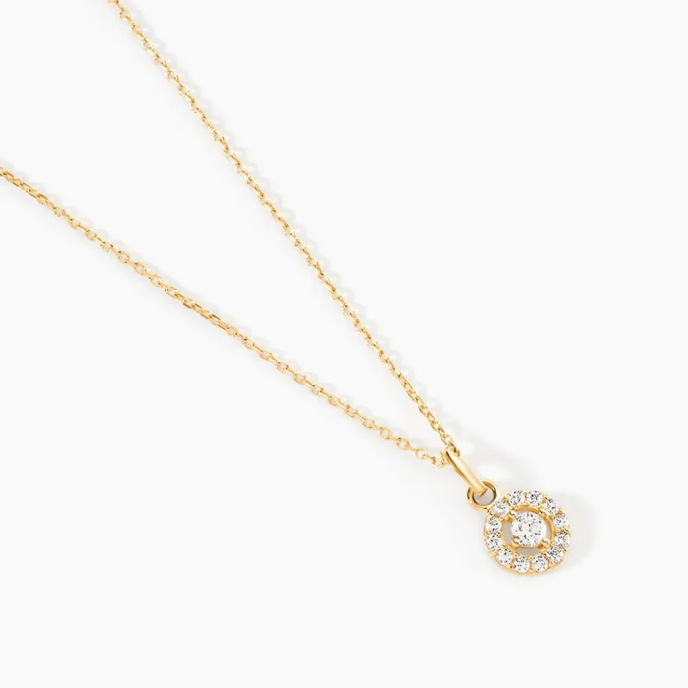 Marc Orian Colliers|Colliers Avec Pierres > Collier Tahera Or Jaune Oxyde De Zirconium