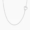 Collier Tahis Argent Blanc Oxyde De Zirconium
