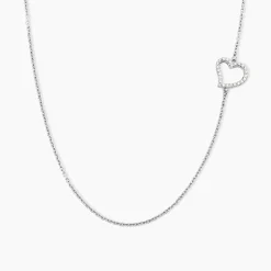 Collier Tahis Argent Blanc Oxyde De Zirconium