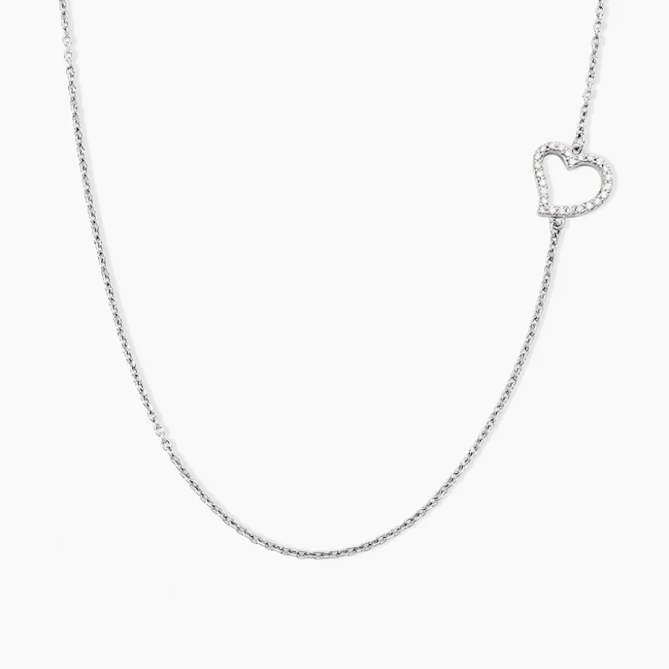 Collier Tahis Argent Blanc Oxyde De Zirconium
