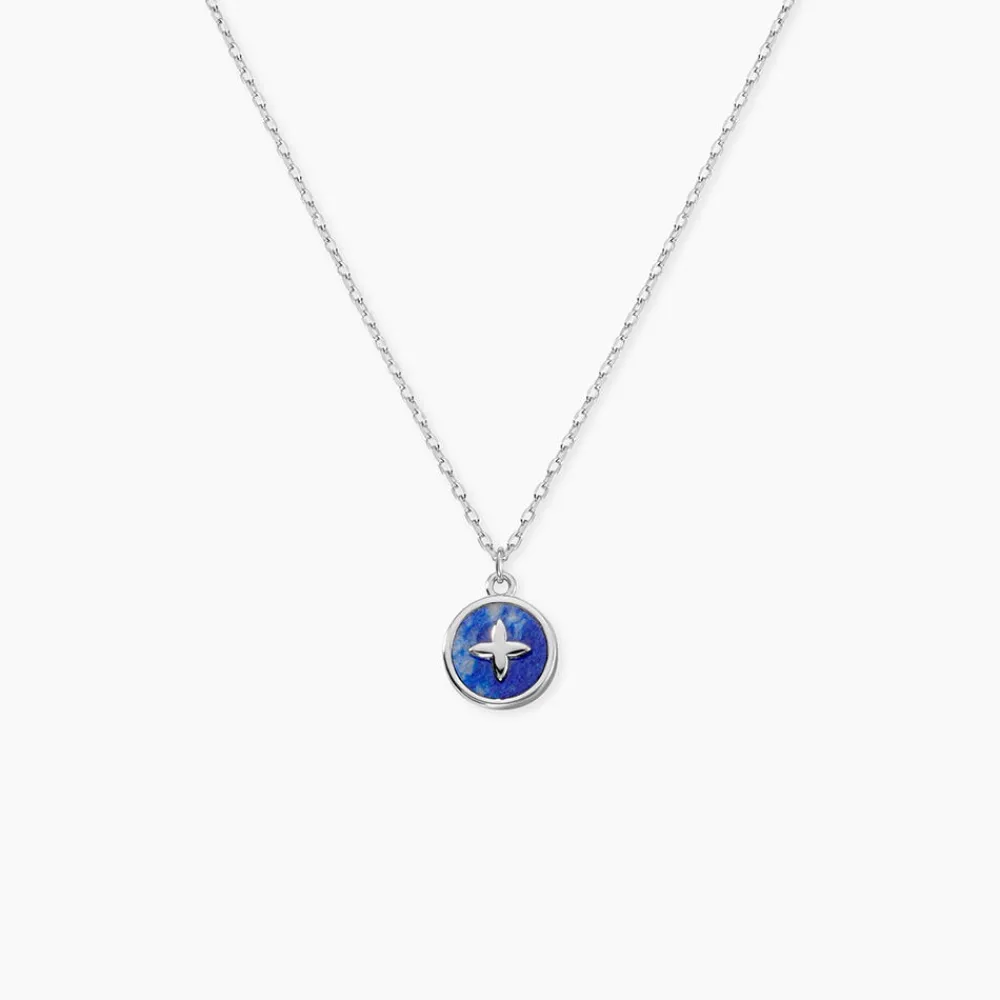 Marc Orian Colliers Fantaisie|Colliers > Collier Talismania Argent Blanc Lapis Lazuli