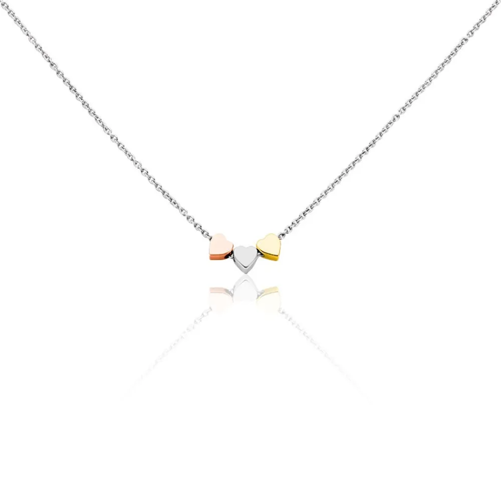 Marc Orian Colliers Fantaisie|Colliers > Collier Tania Argent Tricolore