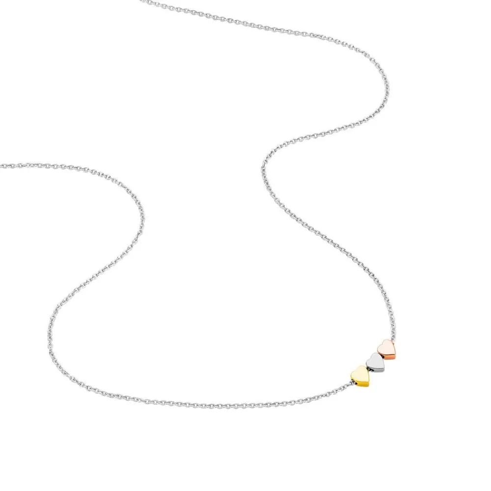 Marc Orian Colliers Fantaisie|Colliers > Collier Tania Argent Tricolore