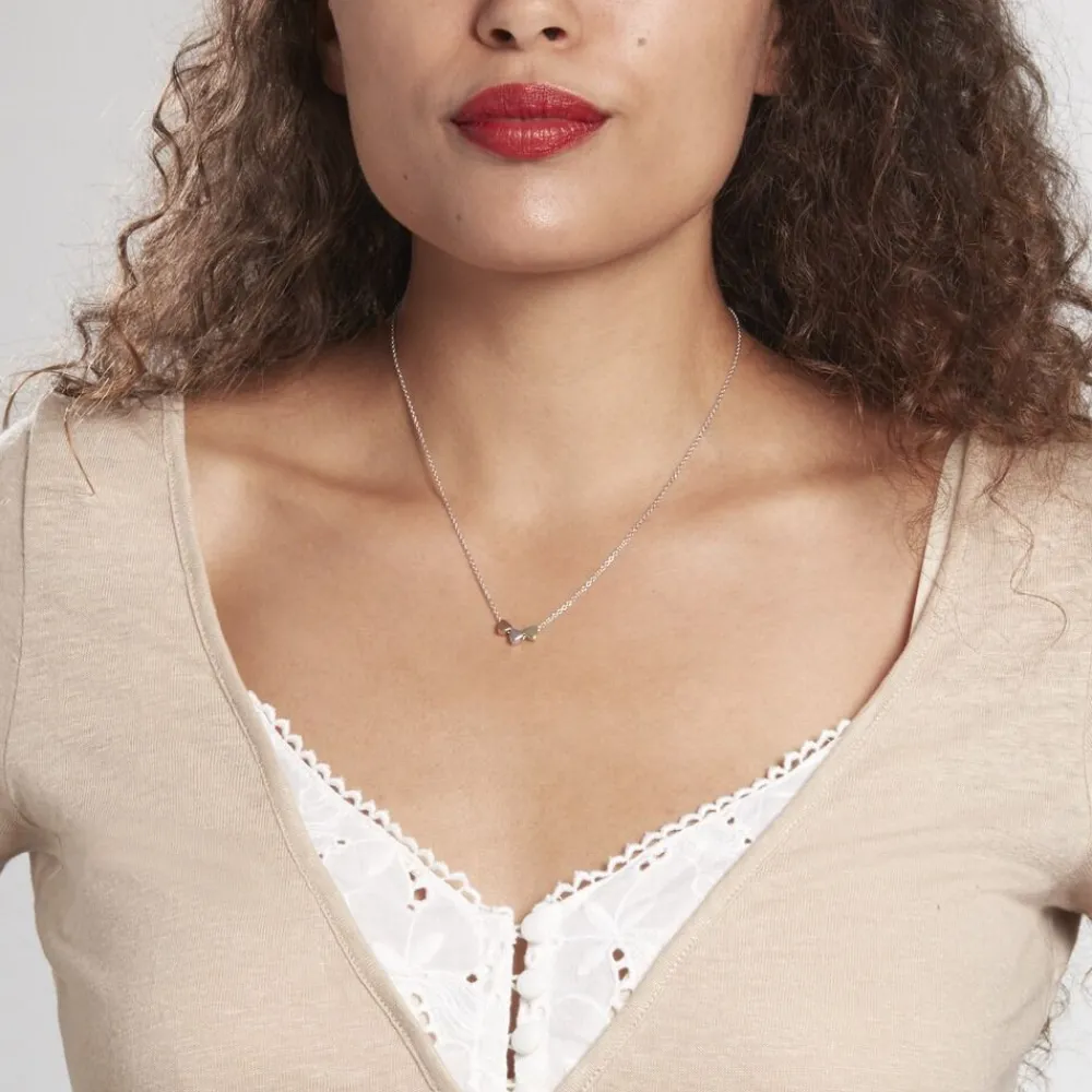 Marc Orian Colliers Fantaisie|Colliers > Collier Tania Argent Tricolore