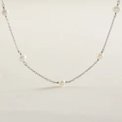 Collier Tanis Argent Perle De Culture