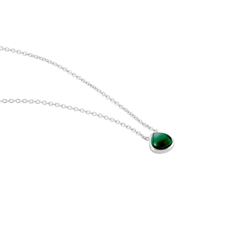 Marc Orian Colliers Fantaisie|Colliers > Collier Tao Argent Blanc Onyx argent blanc onyx vert