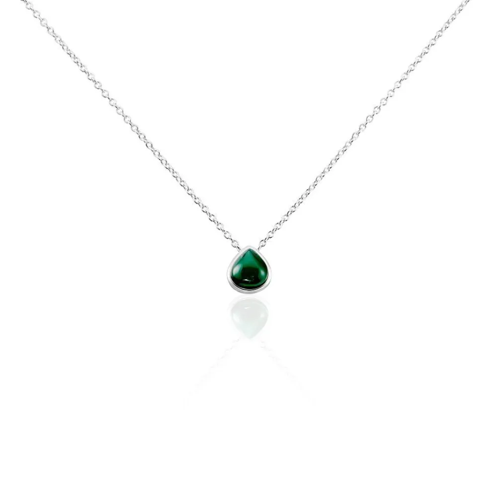 Marc Orian Colliers Fantaisie|Colliers > Collier Tao Argent Blanc Onyx argent blanc onyx vert