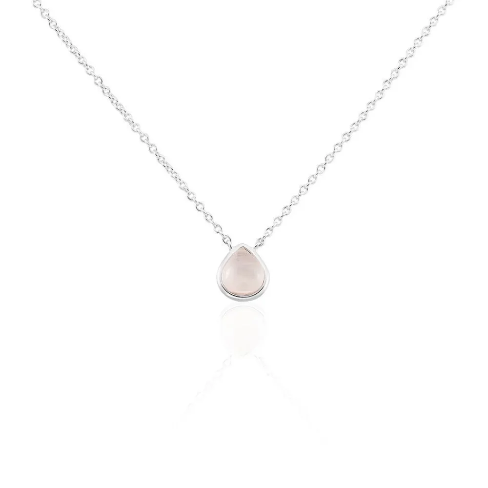 Marc Orian Colliers Fantaisie|Colliers > Collier Tao Argent Blanc Quartz argent blanc quartz rose
