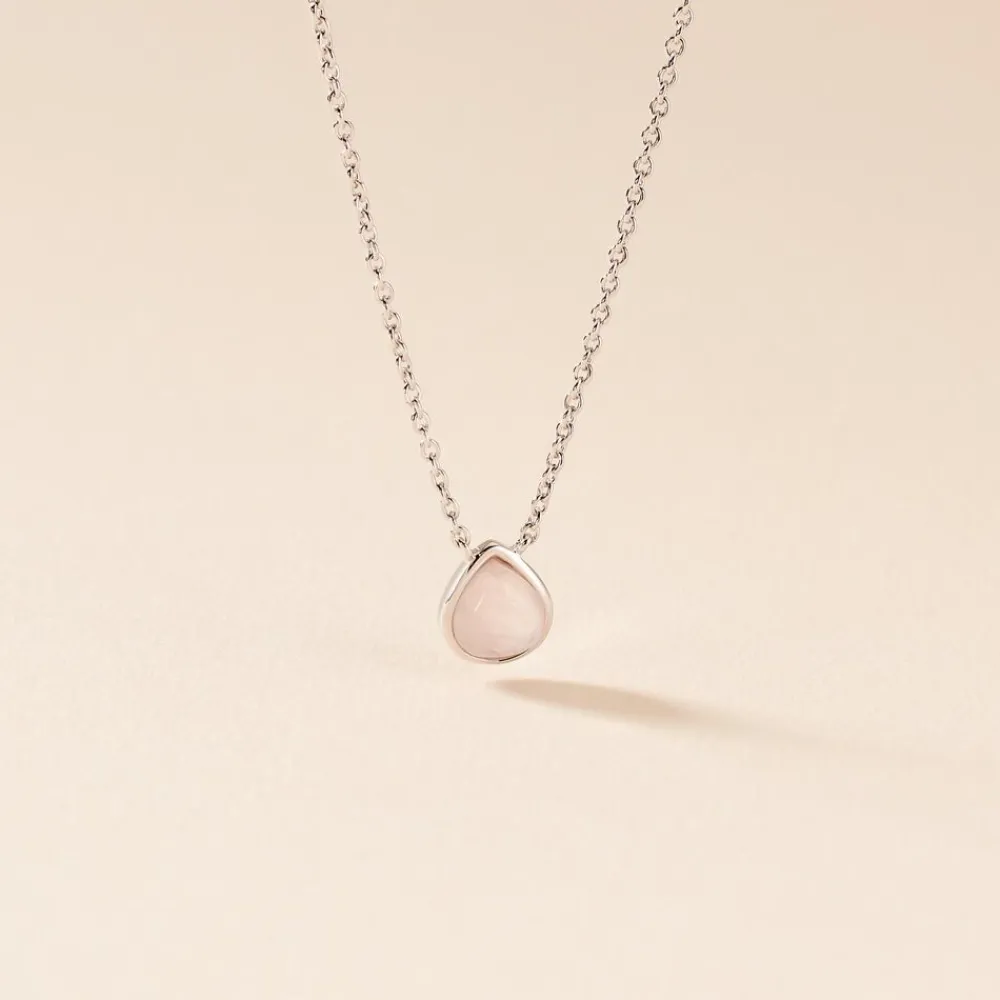 Marc Orian Colliers Fantaisie|Colliers > Collier Tao Argent Blanc Quartz argent blanc quartz rose