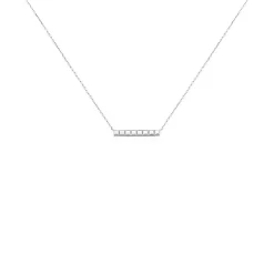 Collier Teressa Argent Blanc