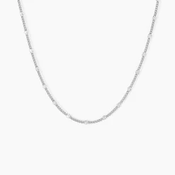 Collier Tessie Argent Blanc