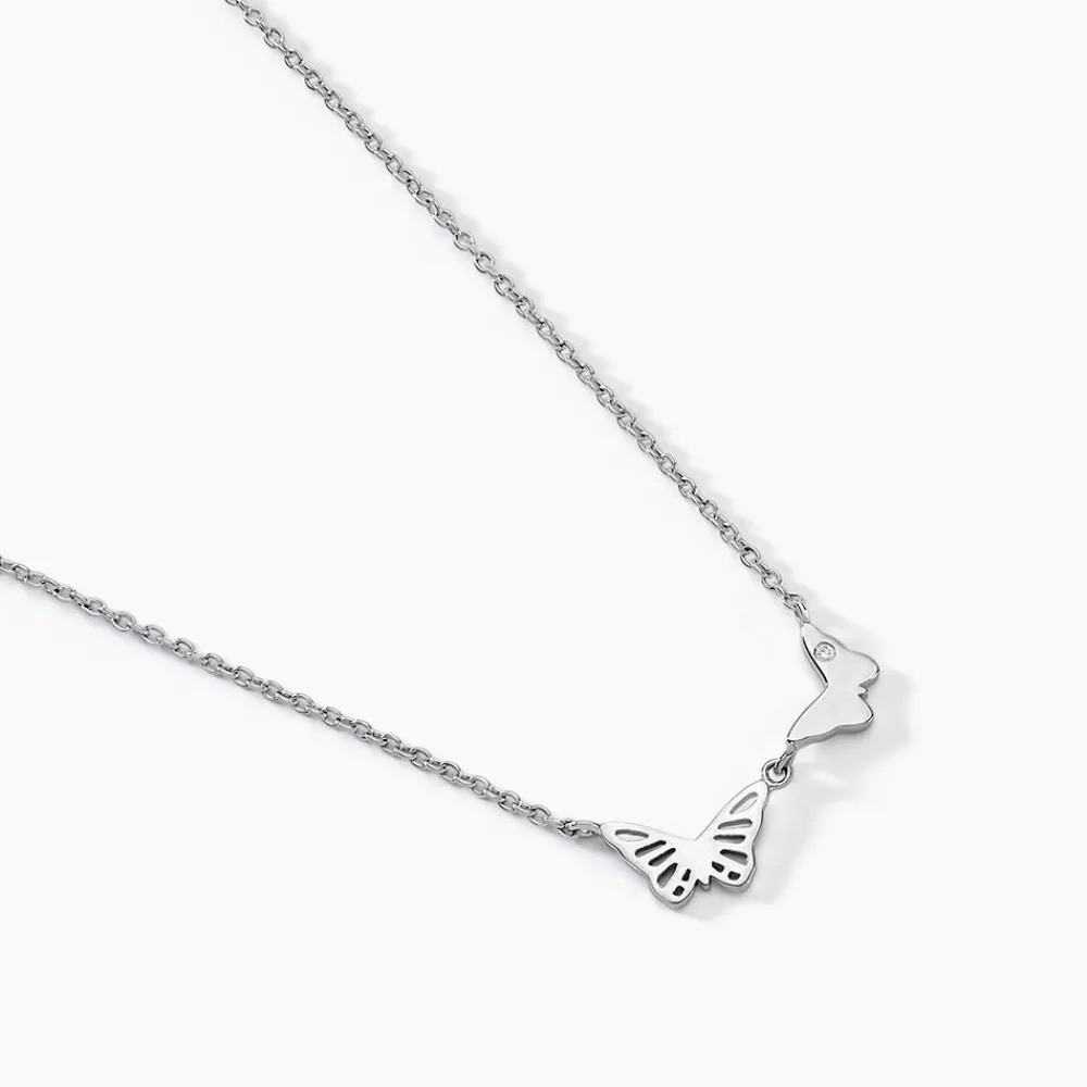 Marc Orian Colliers Fantaisie|Colliers > Collier Thecla Argent Blanc Oxyde De Zirconium