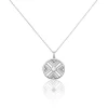 Collier Tribal Argent Blanc Oxyde De Zirconium