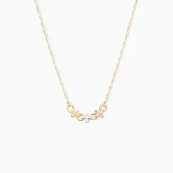 Collier Tricolore Or Jaune