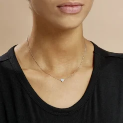 Marc Orian Colliers Fantaisie|Colliers > Collier Trilia Argent Blanc