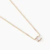Collier Valentyne Plaque Or Jaune Oxyde De Zirconium