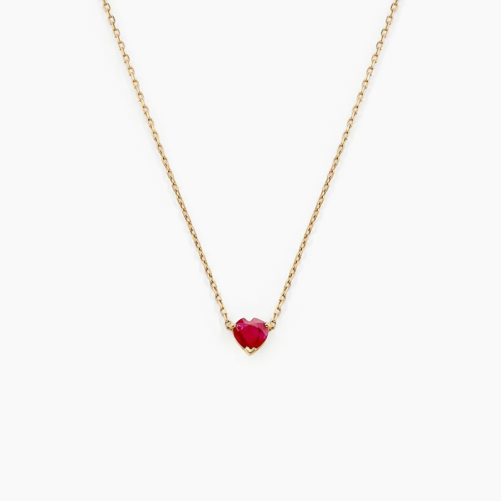 Marc Orian Colliers|Colliers Cœur > Collier Valerius Or Jaune Rubis
