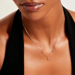 Marc Orian Colliers|Colliers Avec Pierres > Collier Valora Or Jaune Rhodolite Oxyde De Zirconium