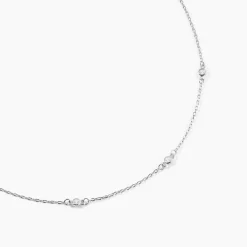 Marc Orian Colliers Fantaisie|Colliers > Collier Vashti Argent Blanc Oxyde De Zirconium