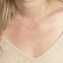 Collier Veroniica Argent Rose