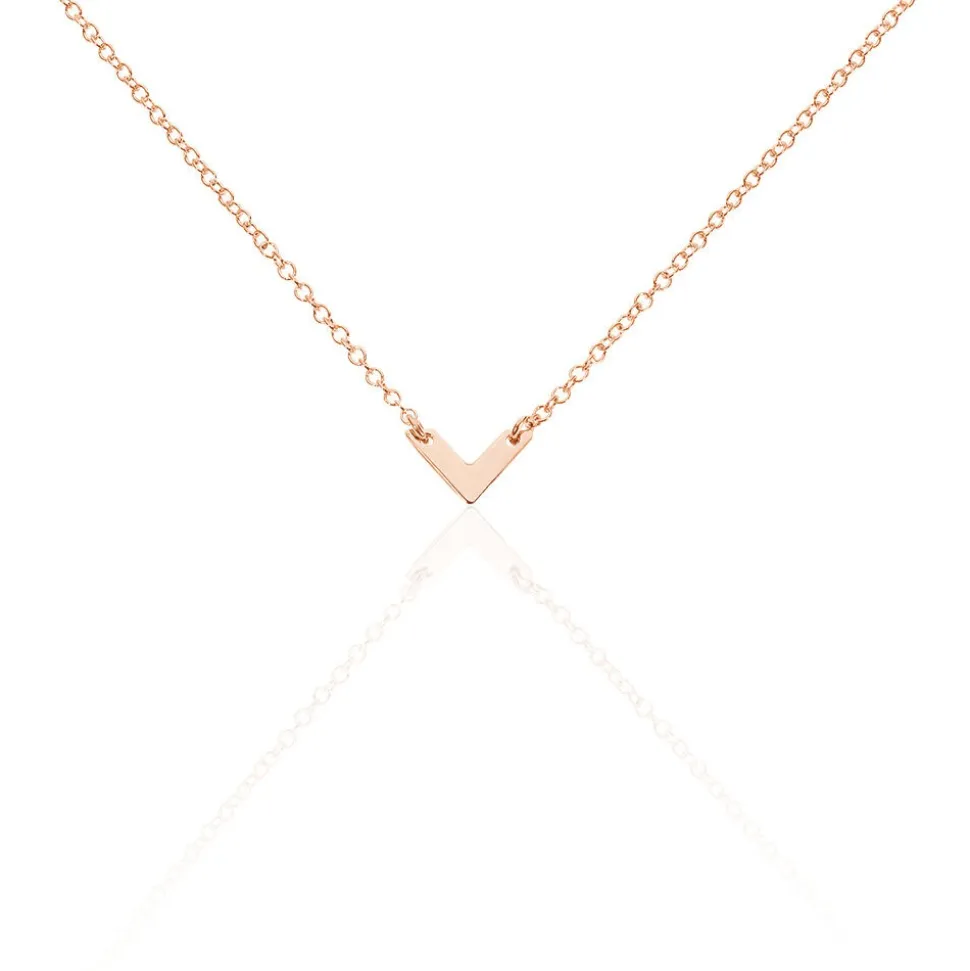 Collier Veroniica Argent Rose
