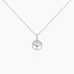 Marc Orian Colliers Fantaisie|Colliers Arbre De Vie > Collier Veva Argent Blanc Oxyde De Zirconium