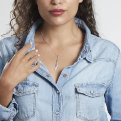 Marc Orian Colliers Fantaisie|Colliers > Collier Violka Argent Blanc