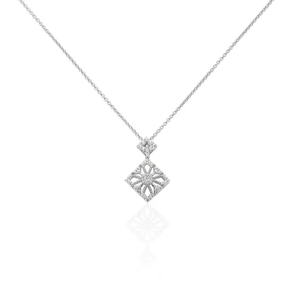 Collier Vita Argent Blanc Oxyde De Zirconium