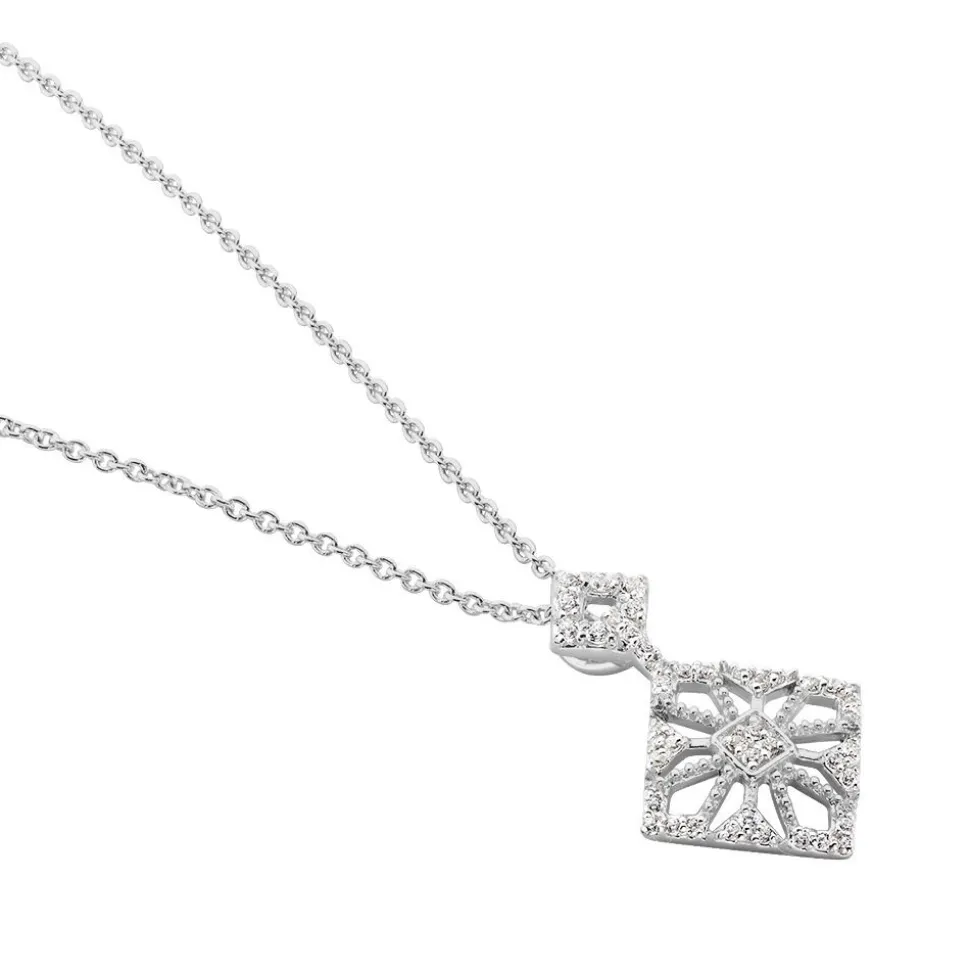 Collier Vita Argent Blanc Oxyde De Zirconium