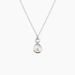 Collier Walae Argent Blanc Perle De Culture