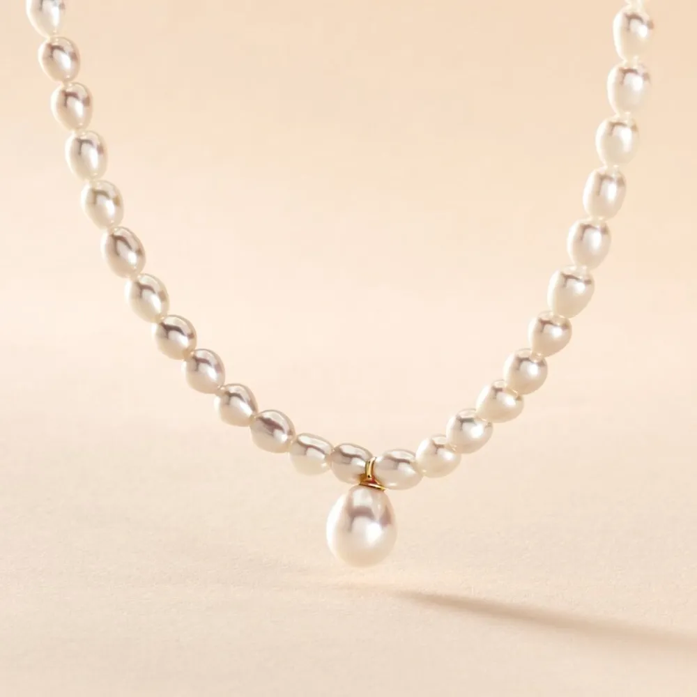 Marc Orian Colliers|Colliers Avec Pierres > Collier Wilfrid Or Jaune Perle De Culture
