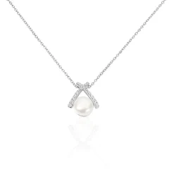 Marc Orian Colliers Fantaisie|Colliers > Collier Yacinthe Argent Blanc Perle De Culture Et Oxyde De Zirconium